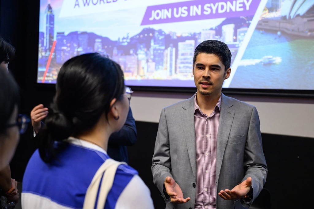 Travis Huggins, Knight Frank’s chief operations officer for Greater China, shares his experience at the HKTE outreach programme in Australia. Travis Huggins, Knight Frank’s chief operations officer for Greater China, shares his experience at the HKTE outreach programme in Australia.
