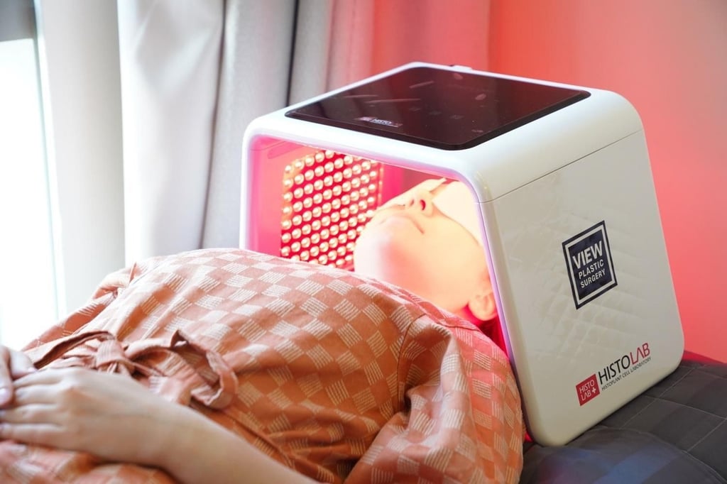 LED light therapy devices promote skin regeneration, improve elasticity and aid in wound healing. Photo: courtesy of View Plastic Surgery LED light therapy devices promote skin regeneration, improve elasticity and aid in wound healing. Photo: courtesy of View Plastic Surgery