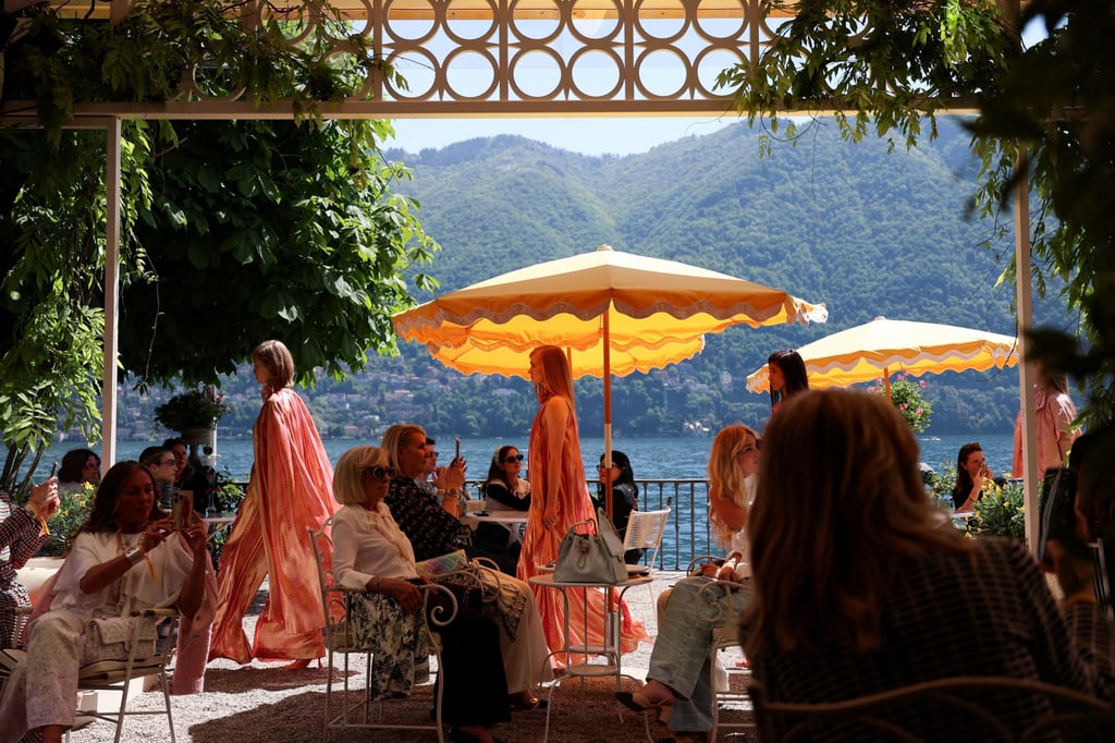 The show was held at Villa d’Este, a historic hotel at Lake Como in northern Italy. Photo: Reuters