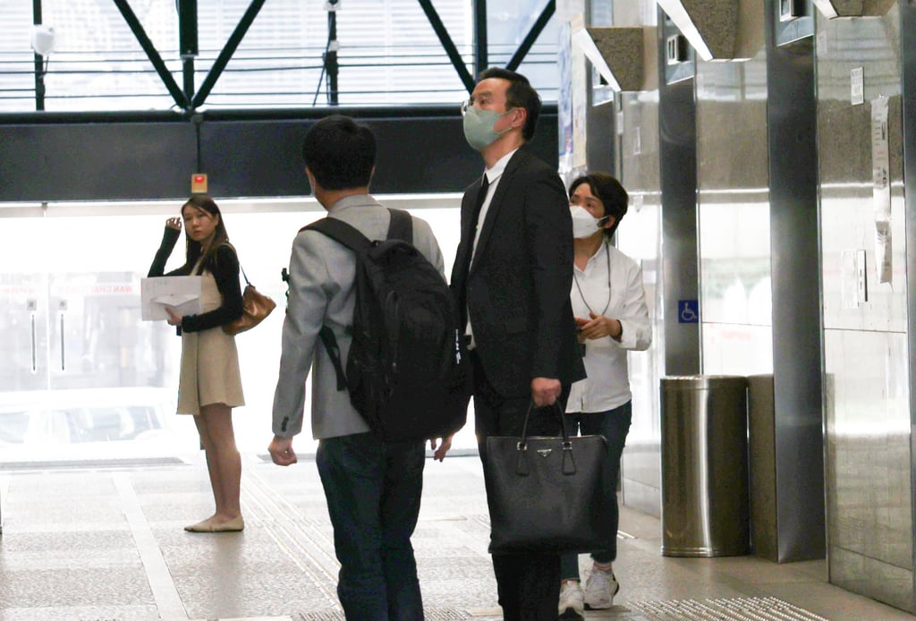 Henry Kwok arrives at the District Court on Wednesday. Photo: Brian Wong Henry Kwok arrives at the District Court on Wednesday. Photo: Brian Wong
