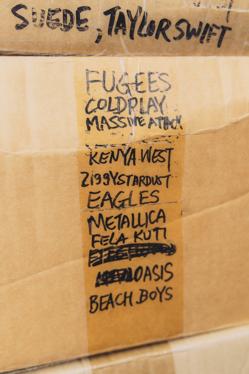 A handwritten sign at Paul Au’s vinyl store in Hong Kong. Photo: Jocelyn Tam A handwritten sign at Paul Au’s vinyl store in Hong Kong. Photo: Jocelyn Tam