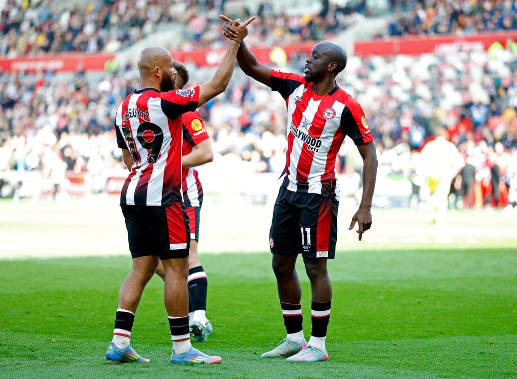 Brentford’s Yoane Wissa (right) and Bryan Mbeumo are worthwhile choices this week. Photo: Reuters