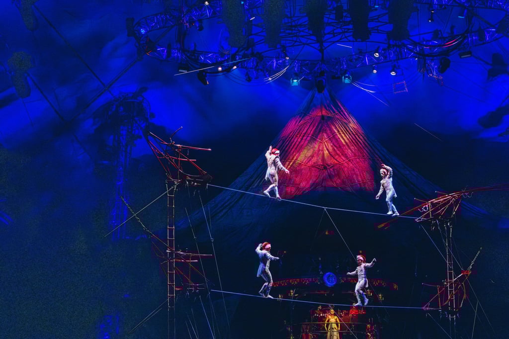 Vicente and Roberto Quirós performing as part of the high-wire act. Photo: Jocelyn Tam