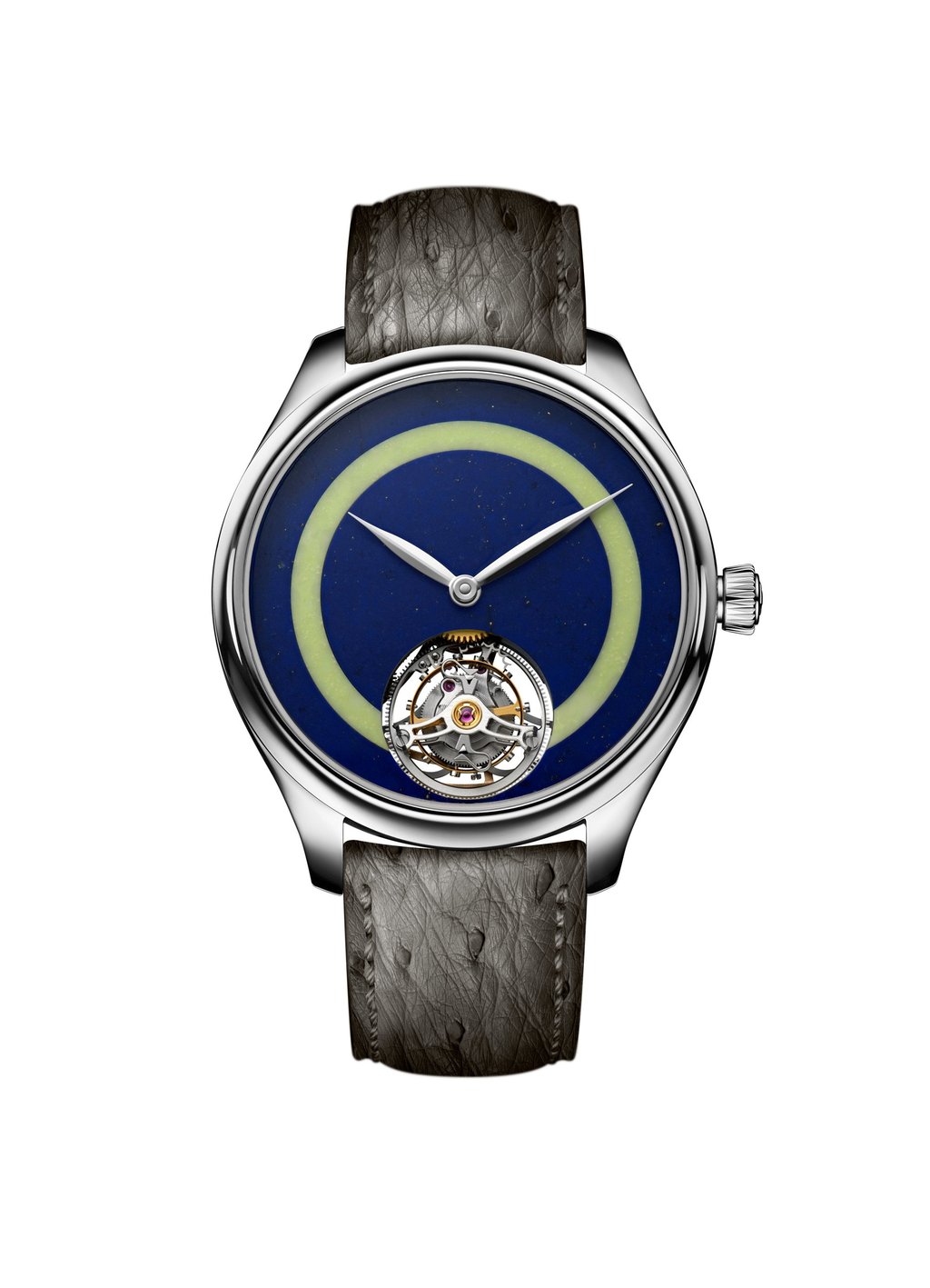 H. Moser & Cie Endeavour Tourbillon Concept Pop in lapis lazuli and lemon chrysoprase. Photo: Handout H. Moser & Cie Endeavour Tourbillon Concept Pop in lapis lazuli and lemon chrysoprase. Photo: Handout