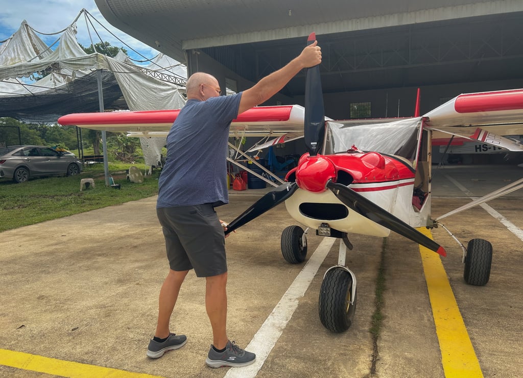 Private pilot Torben Kristensen preparing his Zenith 701 STOL plane for take off. Photo: Cameron Dueck
