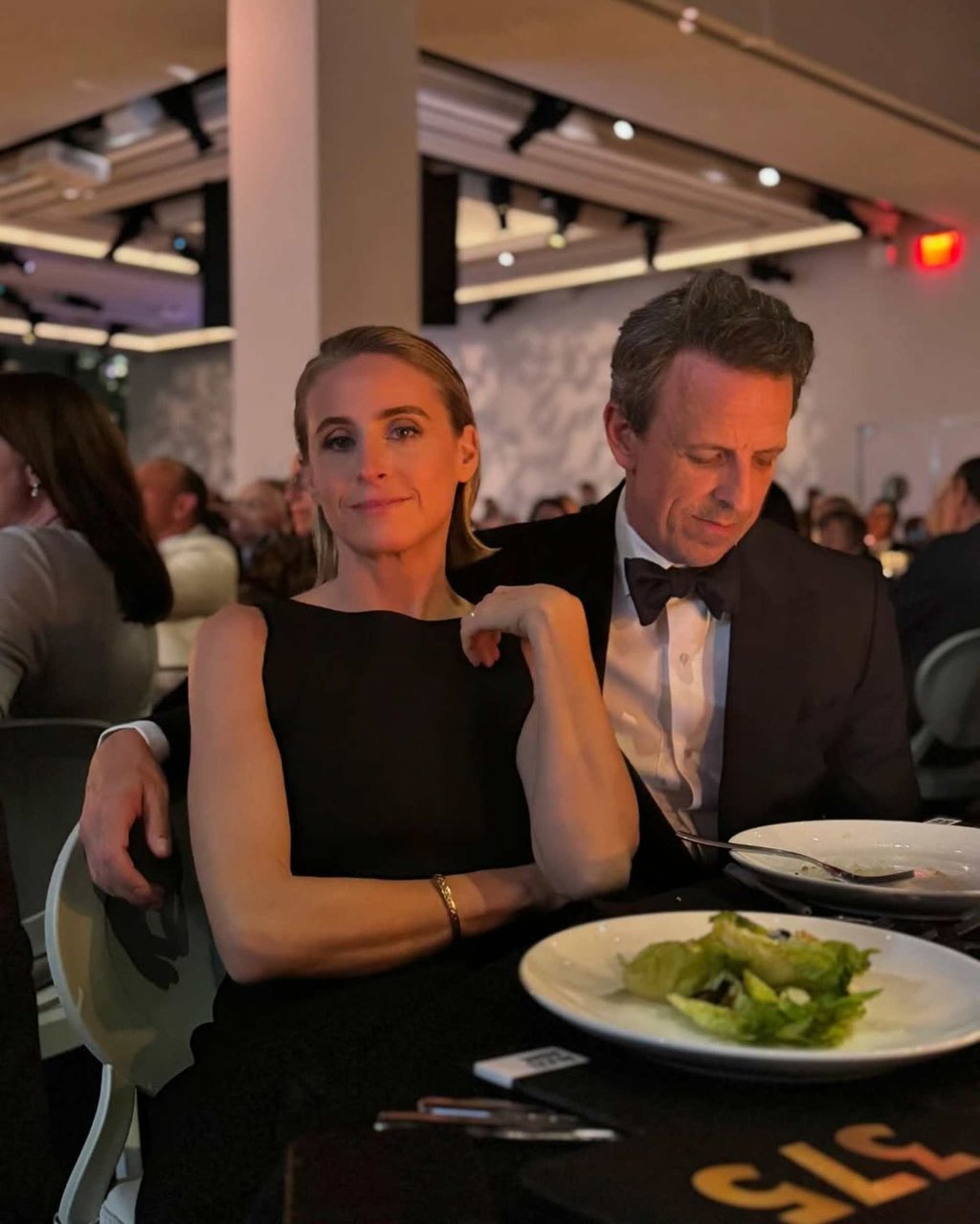 Seth Meyers and his wife Alexi Ashe, a human rights lawyer. Photo: @sethmeyers/Instagram