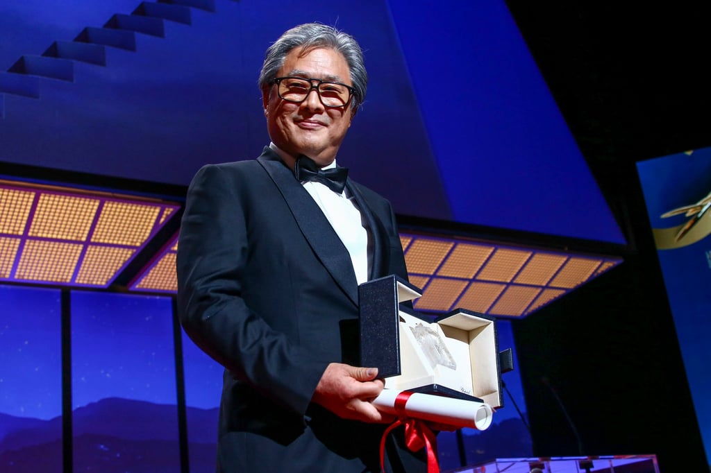 Director Park Chan-wook accepts the award for best director for Decision to Leave at the 2022 Cannes festival. Photo: Joel C Ryan/Invision/AP Director Park Chan-wook accepts the award for best director for Decision to Leave at the 2022 Cannes festival. Photo: Joel C Ryan/Invision/AP