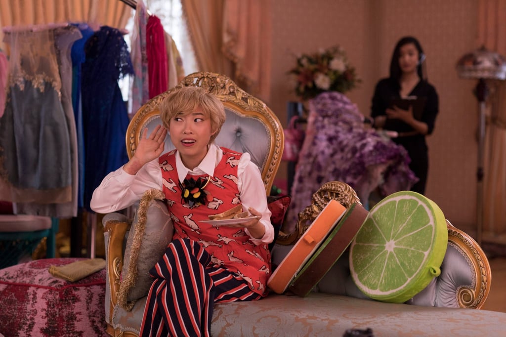Awkwafina as Peik Lin in a still from Crazy Rich Asians. Photo: Sanja Bucko/Warner Bros. Entertainment