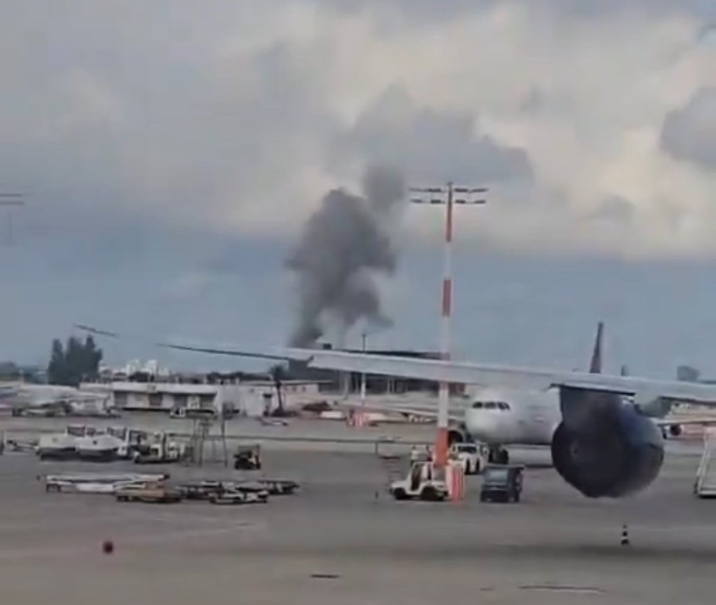 Smoke rises after a missile hit Ben Gurion International Airport in Tel Aviv, Israel. Photo: Xinhua Smoke rises after a missile hit Ben Gurion International Airport in Tel Aviv, Israel. Photo: Xinhua