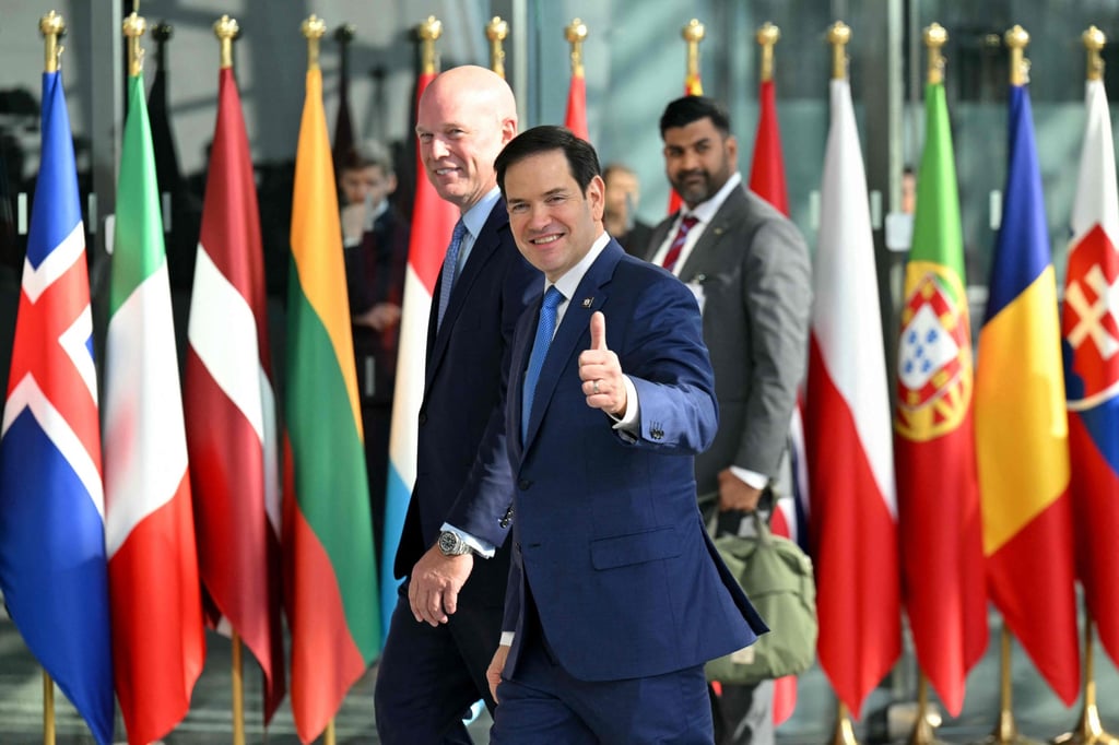 US Secretary of State Marco Rubio at the Nato headquarters in April. Photo: AFP US Secretary of State Marco Rubio at the Nato headquarters in April. Photo: AFP