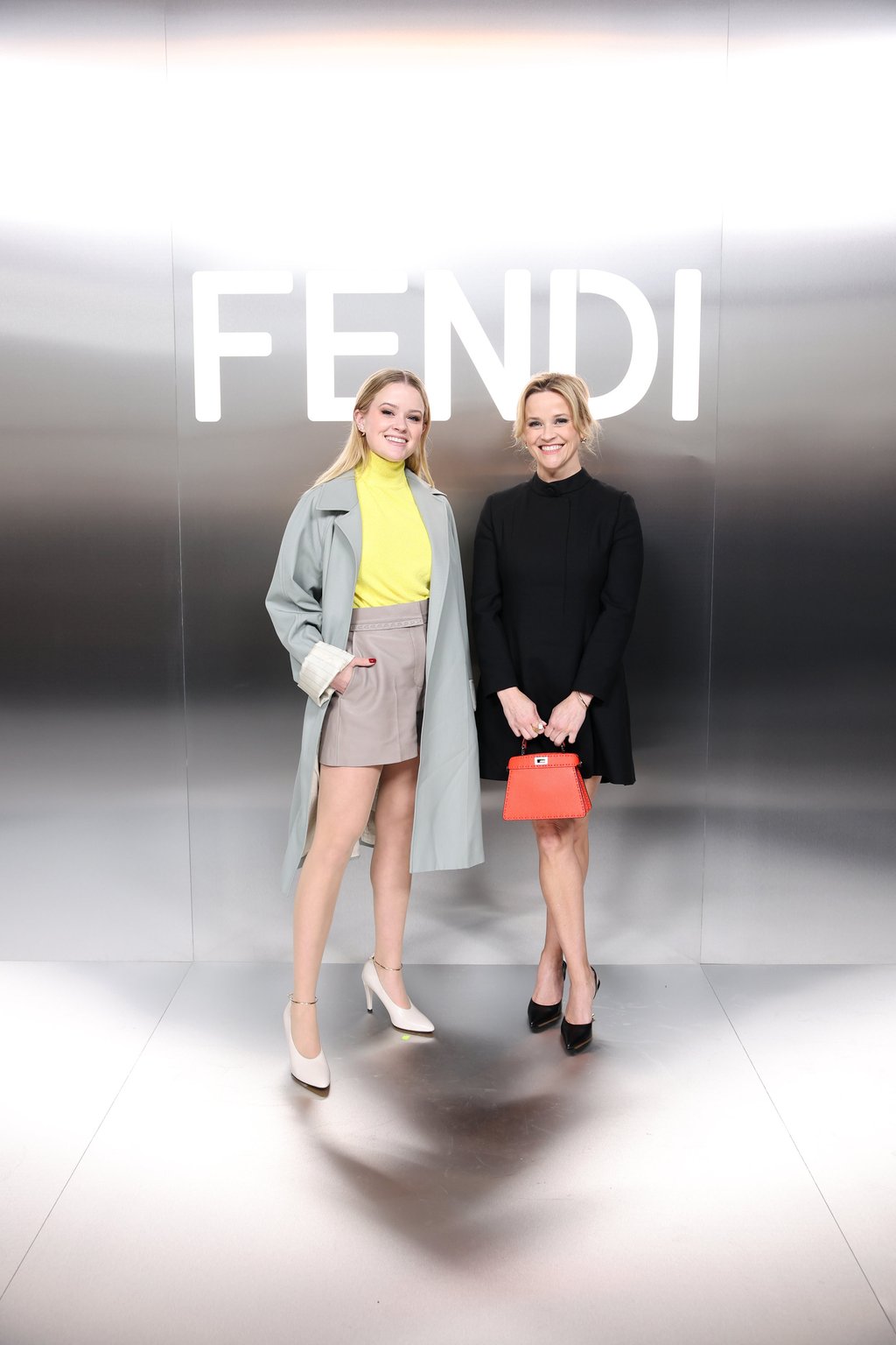 Ava Phillippe and Reese Witherspoon at the Fendi haute couture spring/summer 2024 show in Paris. Photo: Getty Images