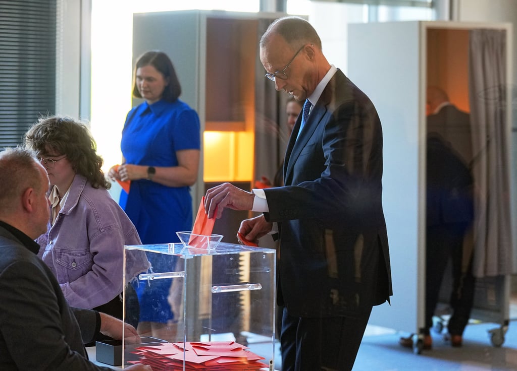 Friedrich Merz casting his ballot. Photo: dpa Friedrich Merz casting his ballot. Photo: dpa
