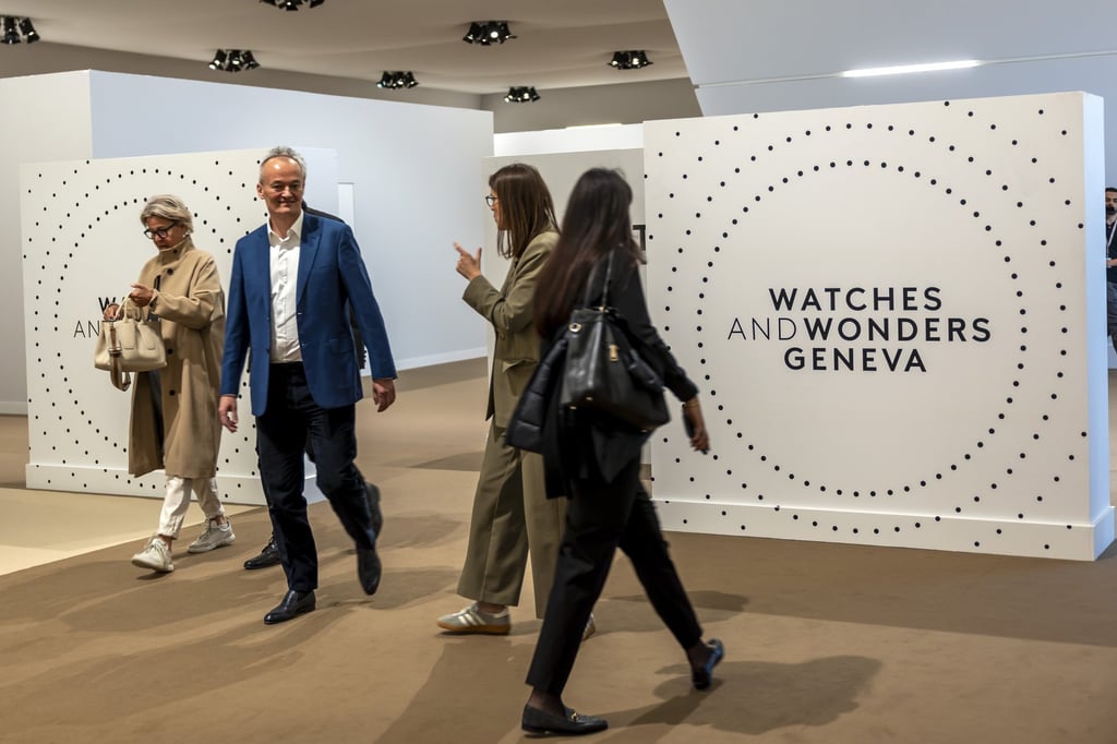 Visitors attend the opening day of the Watches and Wonders Geneva luxury watch fair, in Geneva, Switzerland, on April 1. Photo: EPA-EFE