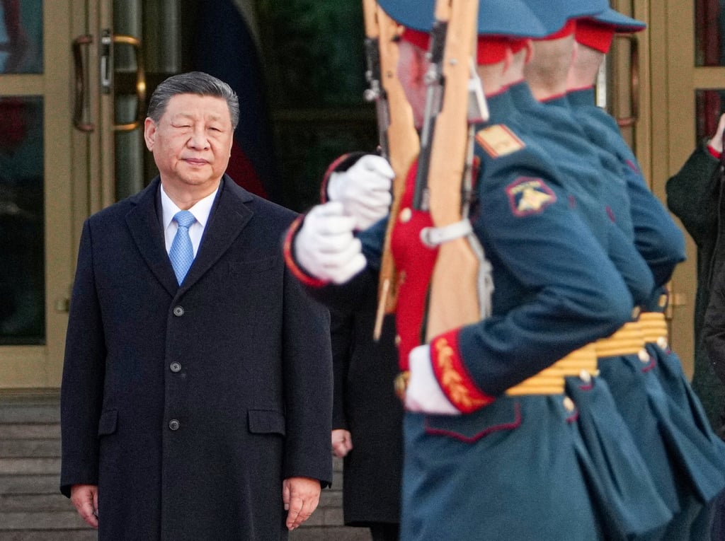 Chinese President Xi Jinping in Moscow on Wednesday. Photo: Ria Novosti via Reteurs Chinese President Xi Jinping in Moscow on Wednesday. Photo: Ria Novosti via Reteurs