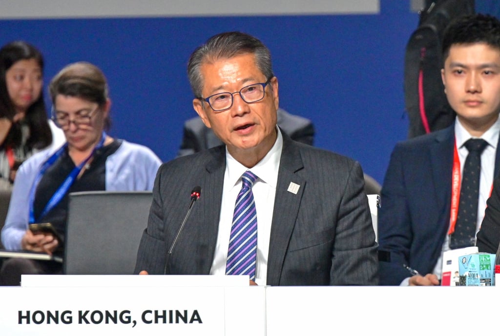 Financial Secretary Paul Chan was in Italy last week for the Asian Development Bank’s annual meeting. Photo: Handout Financial Secretary Paul Chan was in Italy last week for the Asian Development Bank’s annual meeting. Photo: Handout