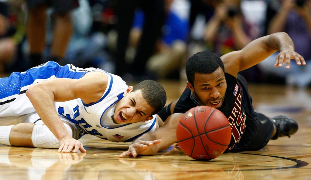 Seth Curry (left) playing for the Duke Blue Devils in 2012. Photo: Reuters