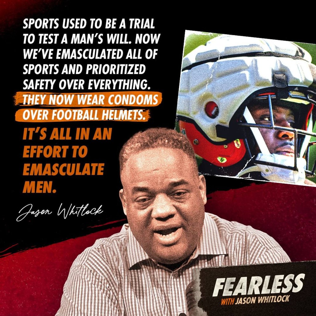 Jason Whitlock is outspoken on the topic of masculinity. Photo: @bentleyfierro/Instagram Jason Whitlock is outspoken on the topic of masculinity. Photo: @bentleyfierro/Instagram