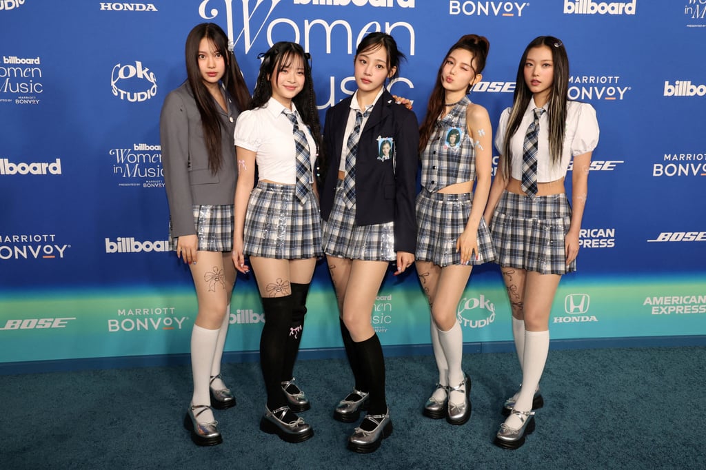 NewJeans attend the Billboard Women in Music Awards in Inglewood, California, US, March 6, 2024. Photo: Reuters/Mario Anzuoni NewJeans attend the Billboard Women in Music Awards in Inglewood, California, US, March 6, 2024. Photo: Reuters/Mario Anzuoni