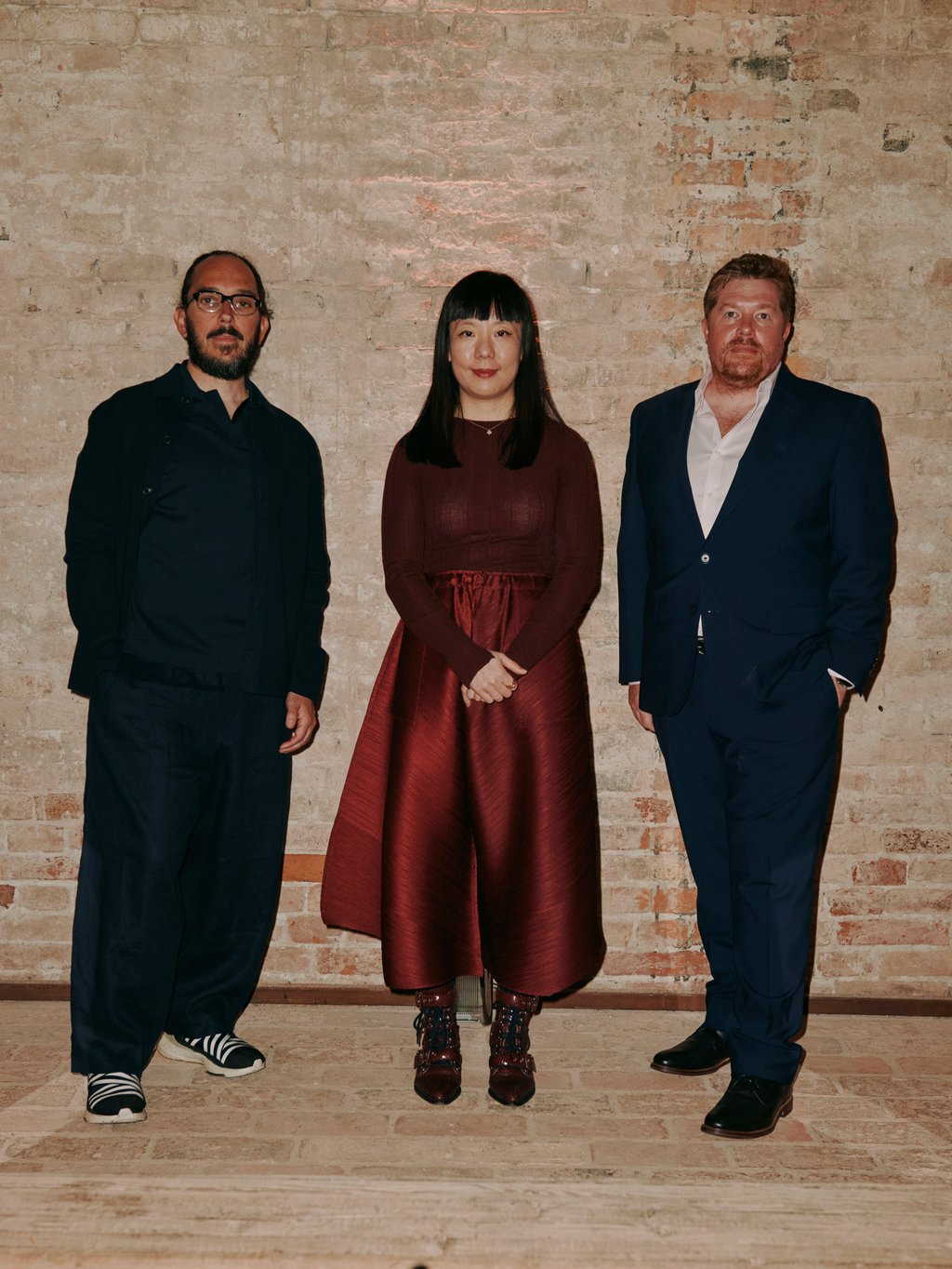 Ben Dobbin (right), with Maurizio Mucciola and Melodie Leung, The Dalmore’s Luminary Series designers in previous years. Photo: Handout Ben Dobbin (right), with Maurizio Mucciola and Melodie Leung, The Dalmore’s Luminary Series designers in previous years. Photo: Handout