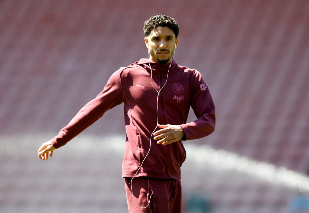 Omar Marmoush was on the bench for Manchester City’s trip to Southampton. Photo: Reuters