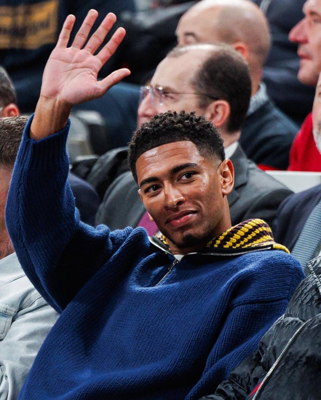 Real Madrid footballer Jude Bellingham in the crowd at a game in Madrid last year. Photo: @judebellingham/Instagram