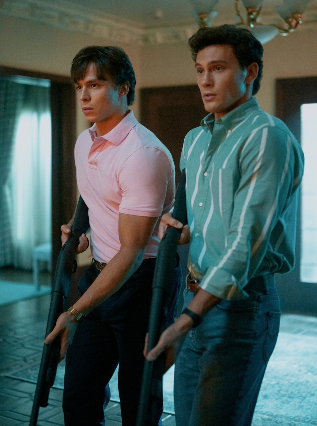 An image released by Netflix shows Cooper Koch as Erik Menendez (right) and Nicholas Chavez as Lyle Menendez in a scene from “Monsters: The Lyle And Erik Menendez Story”. Photo: Netflix via AP An image released by Netflix shows Cooper Koch as Erik Menendez (right) and Nicholas Chavez as Lyle Menendez in a scene from “Monsters: The Lyle And Erik Menendez Story”. Photo: Netflix via AP