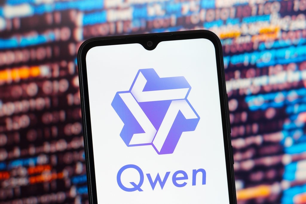 The logo of Qwen, Alibaba’s family of large language models, is displayed on a smartphone screen. Photo: Shutterstock Images The logo of Qwen, Alibaba’s family of large language models, is displayed on a smartphone screen. Photo: Shutterstock Images