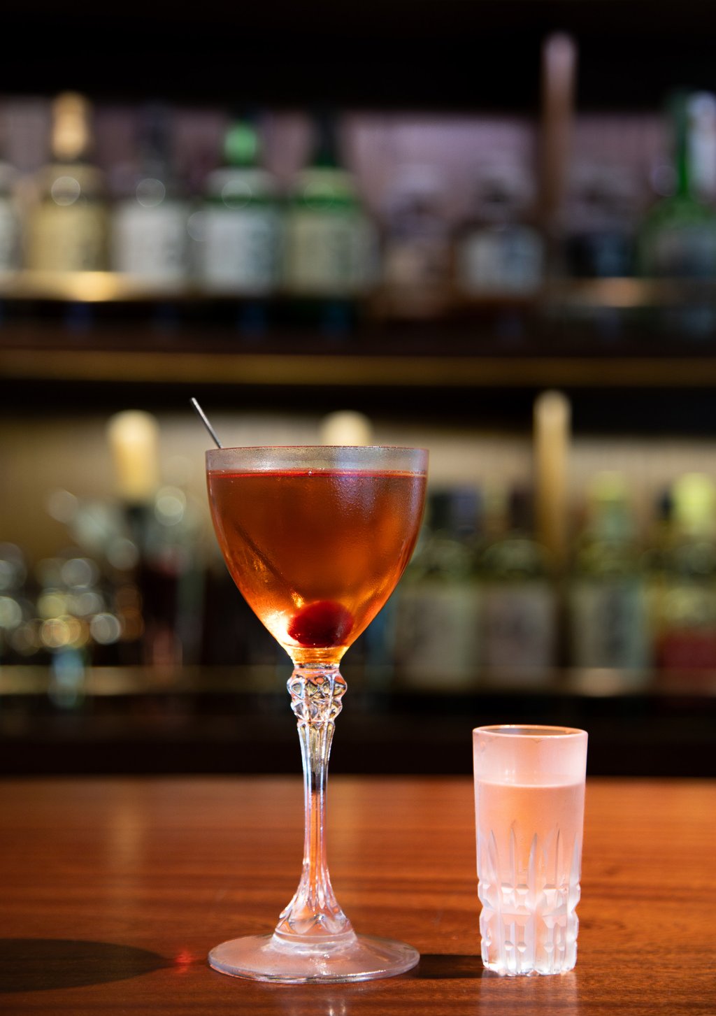 The Smoky Manhattan at Mizunara: The Library. The Smoky Manhattan at Mizunara: The Library.
