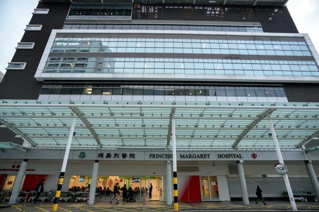 The teacher was sent to Princess Margaret Hospital in Kwai Chung for treatment and later discharged. Photo: May Tse The teacher was sent to Princess Margaret Hospital in Kwai Chung for treatment and later discharged. Photo: May Tse