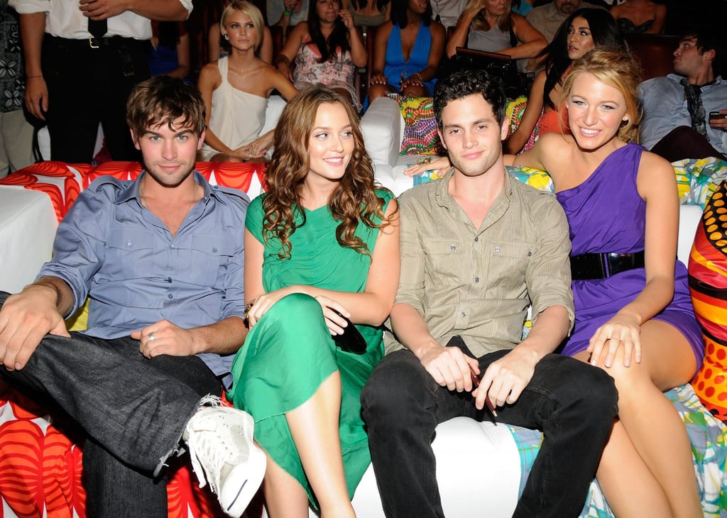 Chace Crawford, Leighton Meester, Penn Badgley and Blake Lively of Gossip Girl during the 2008 Teen Choice Awards in Los Angeles. Photo: WireImage