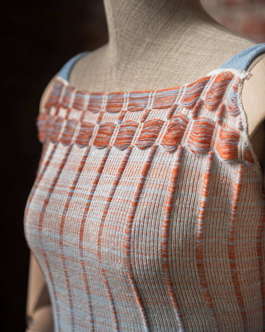 A detail from the outfit created by Morgan Rachel Boyce and Simone Rizzato, which was inspired by parachutes. Photo: Handout