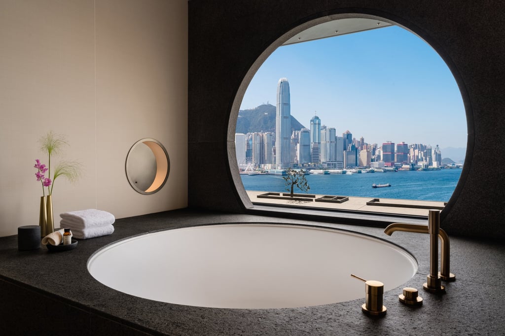 A tub with a view in the Corner Suite – Harbourview. Photo: Handout