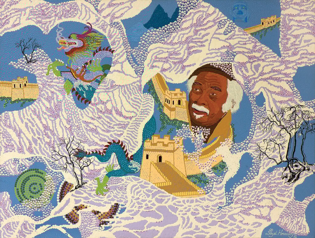 Coming to Australia (2012), by Lloyd Gawura Hornsby, features in the exhibition. Photo: Lloyd Gawura Hornsby Coming to Australia (2012), by Lloyd Gawura Hornsby, features in the exhibition. Photo: Lloyd Gawura Hornsby