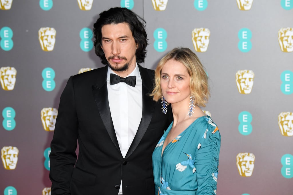 Adam Driver and Joanne Tucker at the 2020 Baftas. Photo: Getty Images Adam Driver and Joanne Tucker at the 2020 Baftas. Photo: Getty Images