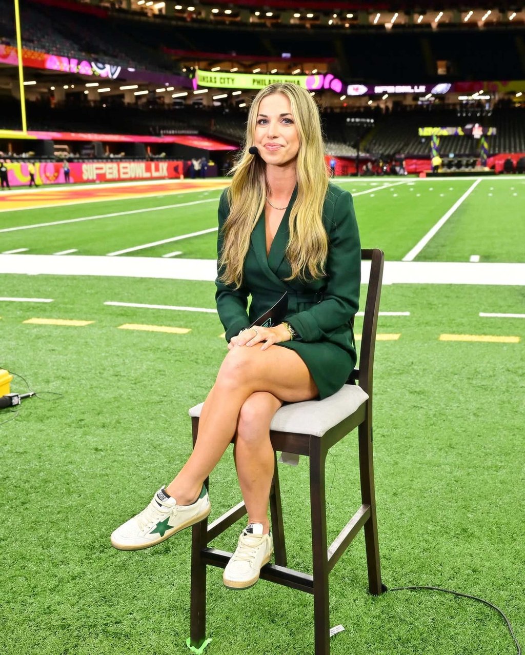 Erin Dolan during Super Bowl week 2025. Photo: @erinkatedolan/Instagram Erin Dolan during Super Bowl week 2025. Photo: @erinkatedolan/Instagram