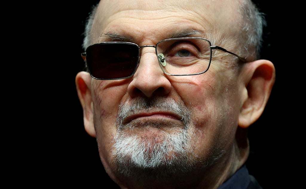 Author Salman Rushdie poses for a photo at the Deutsches Theatre in Berlin, Germany, in May 2024. Photo: Reuters Author Salman Rushdie poses for a photo at the Deutsches Theatre in Berlin, Germany, in May 2024. Photo: Reuters