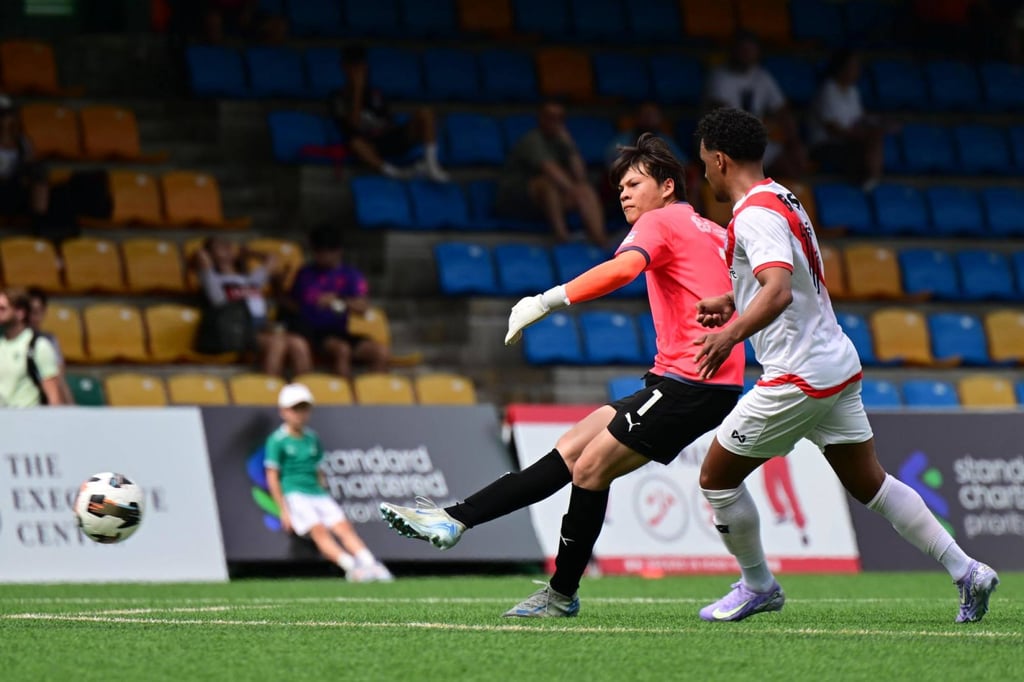 James Wright plays for HKFC Captain’s Select at the Soccer Sevens. Photo: HKFC Standard Chartered Soccer Sevens James Wright plays for HKFC Captain’s Select at the Soccer Sevens. Photo: HKFC Standard Chartered Soccer Sevens