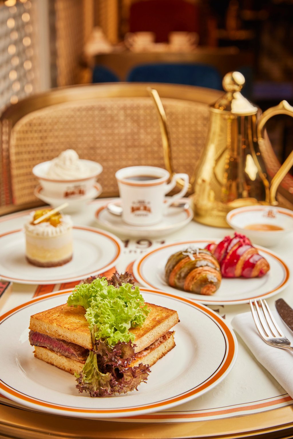 Wagyu strip loin steak and French toast sandwich at Bacha Coffee. Photo: Bacha Coffee Wagyu strip loin steak and French toast sandwich at Bacha Coffee. Photo: Bacha Coffee