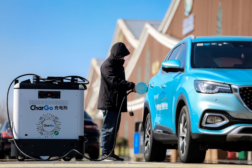 Battery giant CATL established CharGo in 2024 to enter the mobile electric vehicle charging robot market. Photo: Handout Battery giant CATL established CharGo in 2024 to enter the mobile electric vehicle charging robot market. Photo: Handout
