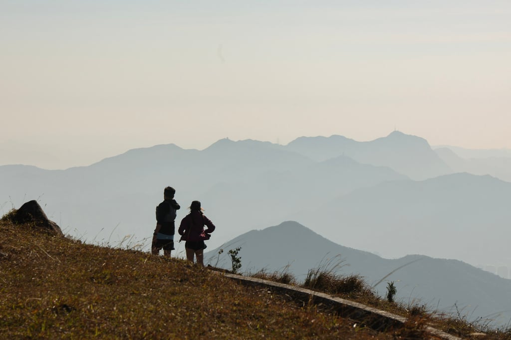 Hikers visit Tai Mo Shan, the highest mountain in Hong Kong. Photo: Dickson Lee Hikers visit Tai Mo Shan, the highest mountain in Hong Kong. Photo: Dickson Lee