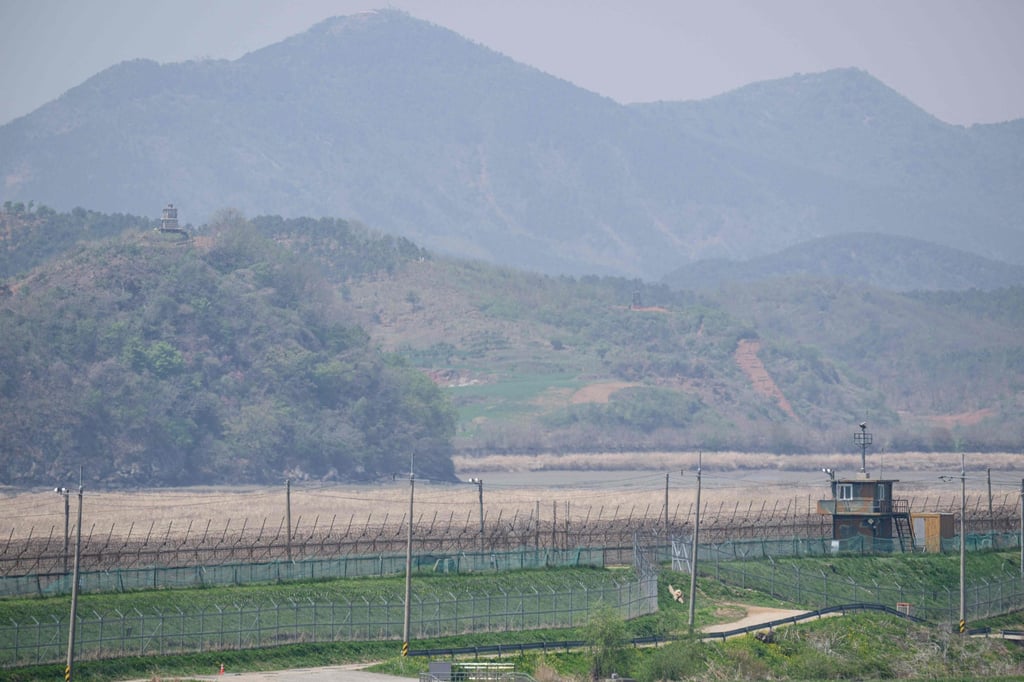 Watchtowers are seen along the border between North and South Korea from Paju, 35km north of Seoul. Photo: AFP Watchtowers are seen along the border between North and South Korea from Paju, 35km north of Seoul. Photo: AFP