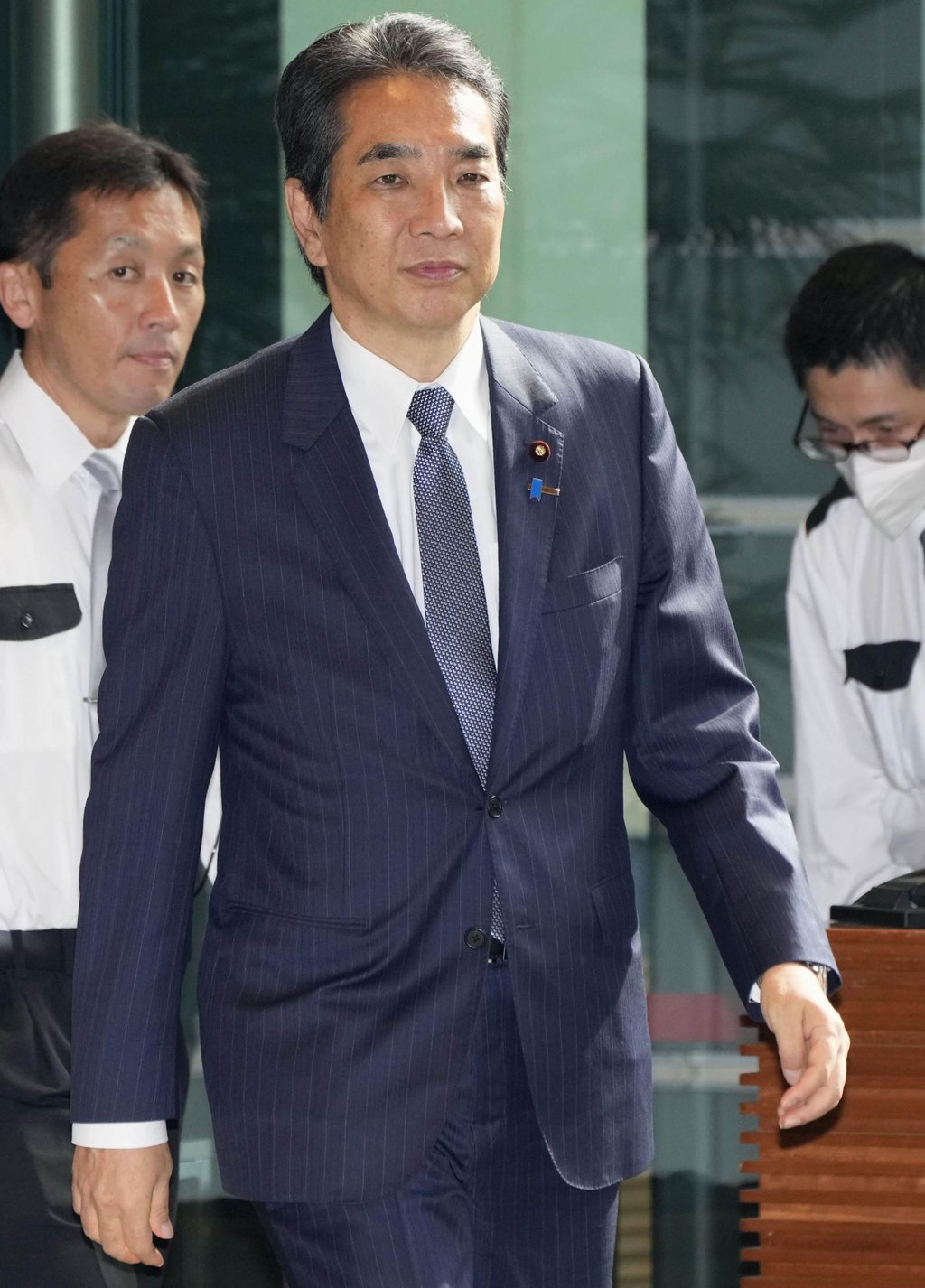 Japanese agriculture minister Taku Eto enters Prime Minister Shigeru Ishiba’s office in Tokyo on Wednesday to tender his resignation. Photo: Kyodo Japanese agriculture minister Taku Eto enters Prime Minister Shigeru Ishiba’s office in Tokyo on Wednesday to tender his resignation. Photo: Kyodo