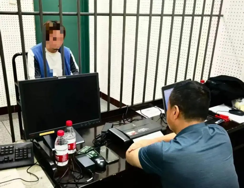 The suspect, surnamed Liu, was arrested in May. He has refused to confess to his alleged crimes. Photo: Baidu