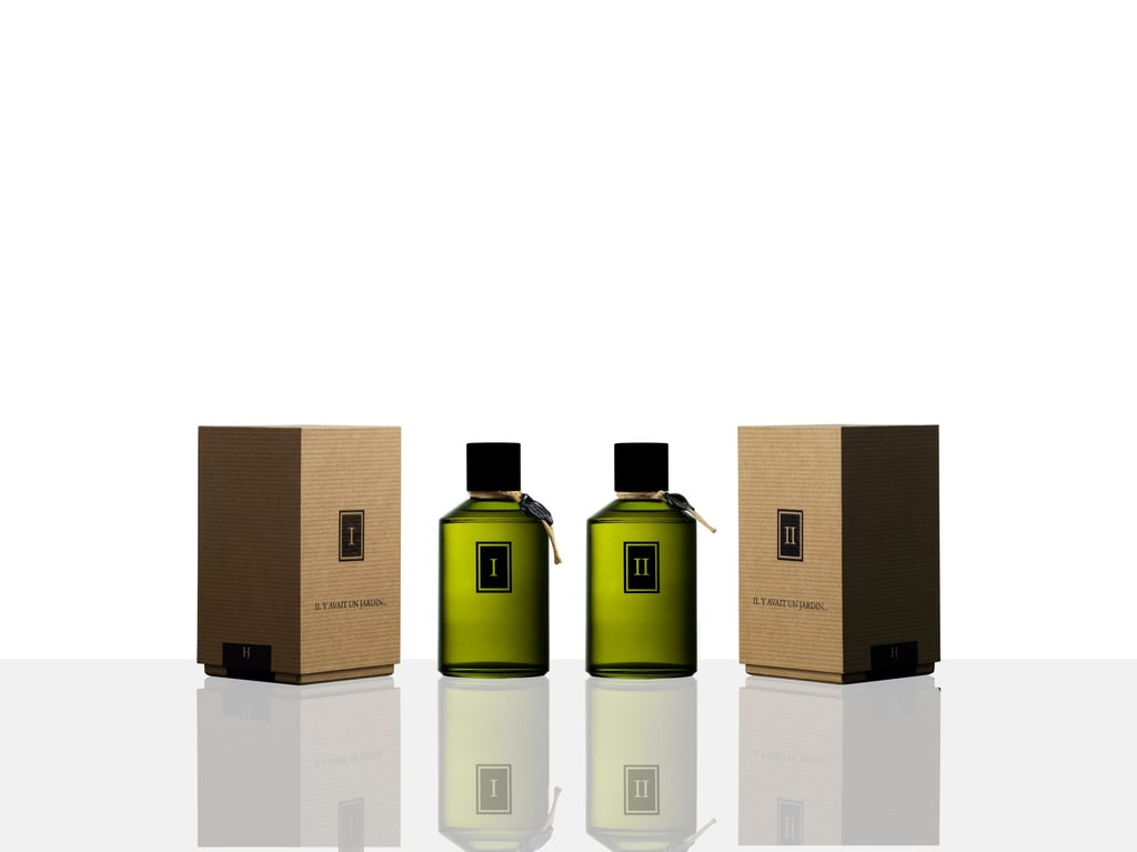 The fragrances are presented in 250ml bottles of thick green laboratory glass, eschewing fuss for practicality. Photo: Handout The fragrances are presented in 250ml bottles of thick green laboratory glass, eschewing fuss for practicality. Photo: Handout