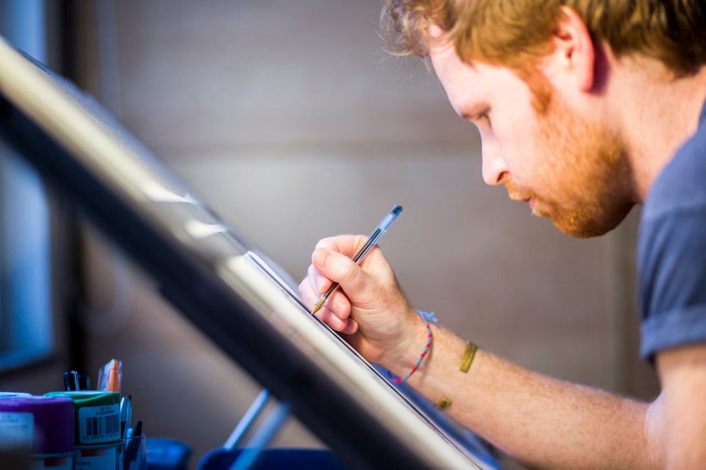 Pete Ross at work. Photo: Handout