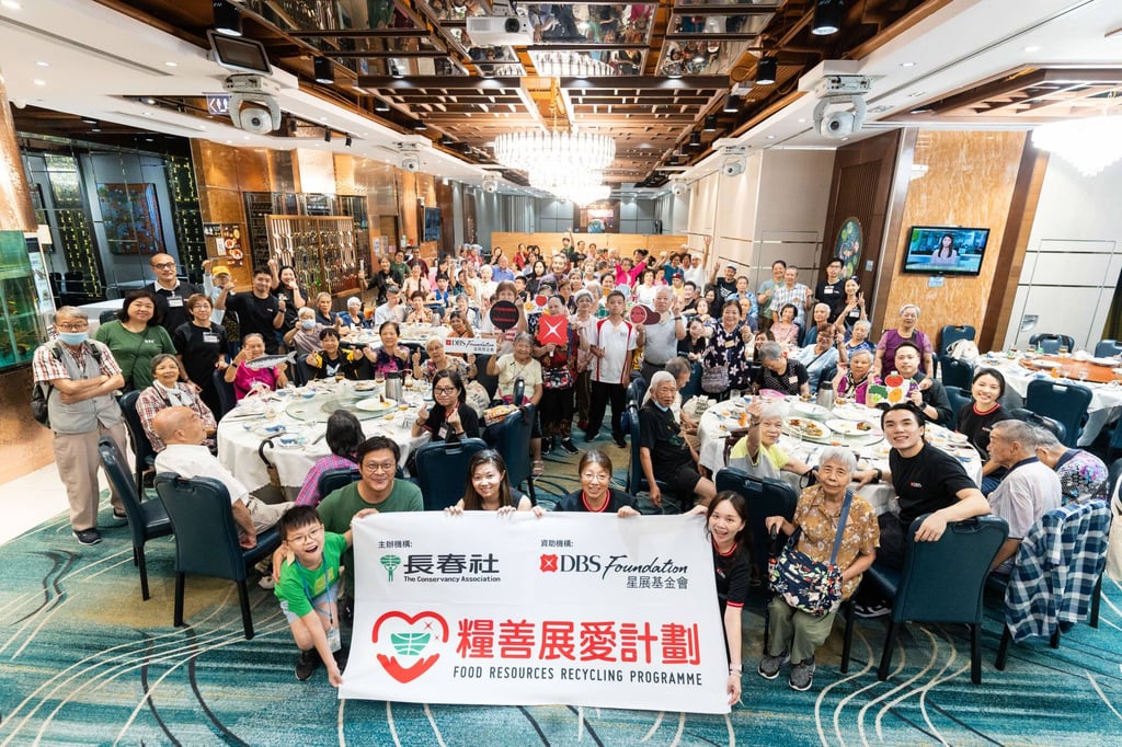More than 430,000 underprivileged individuals in Hong Kong have been supported by the DBS Foundation’s community programmes, including the Food Resources Recycling Programme. Photo: DBS