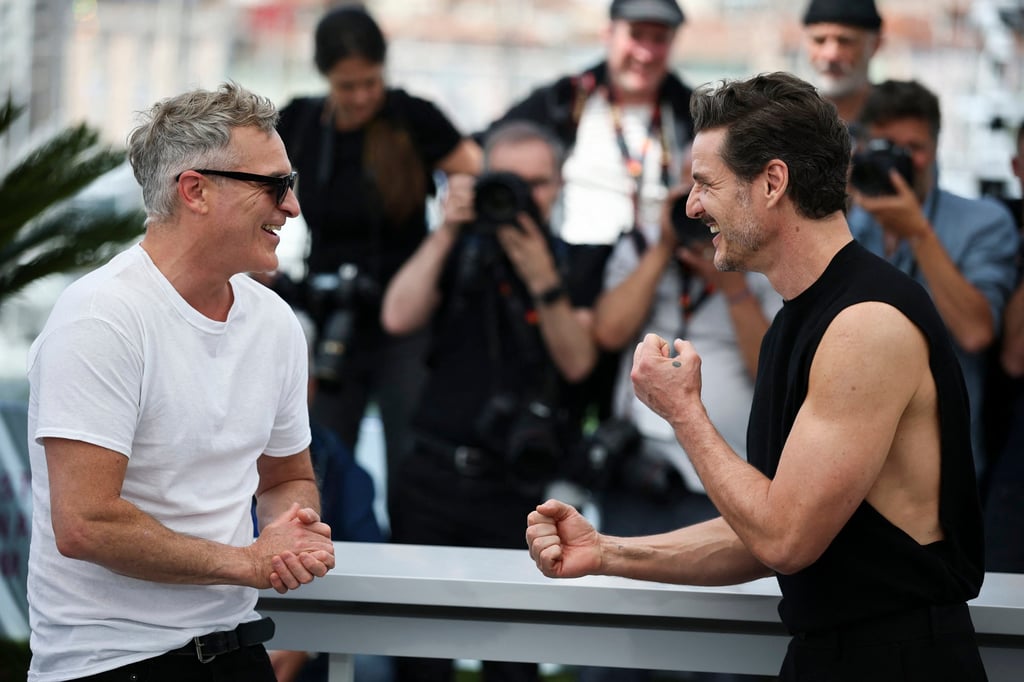 Pedro Pascal (right) and Joaquin Phoenix at the 78th Cannes Film Festival. Photo: Reuters