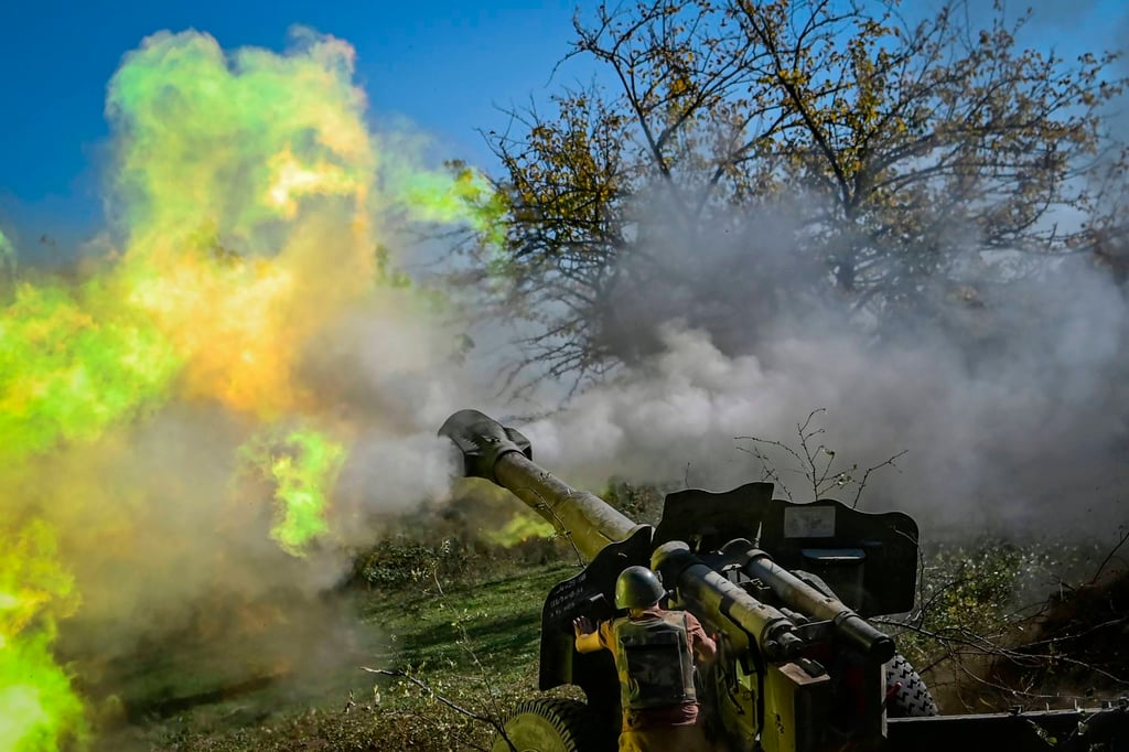 An Armenian soldier fires artillery on the front line amid fighting between Armenian and Azerbaijani forces over the breakaway region of Nagorno-Karabakh in 2020. Photo: AFP An Armenian soldier fires artillery on the front line amid fighting between Armenian and Azerbaijani forces over the breakaway region of Nagorno-Karabakh in 2020. Photo: AFP