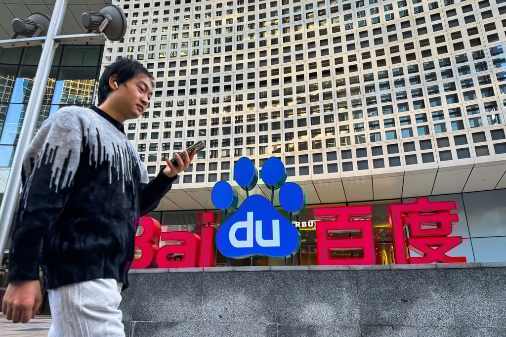 Baidu’s first-quarter revenue from core online marketing fell 6 per cent year on year. Photo: Getty Images Baidu’s first-quarter revenue from core online marketing fell 6 per cent year on year. Photo: Getty Images