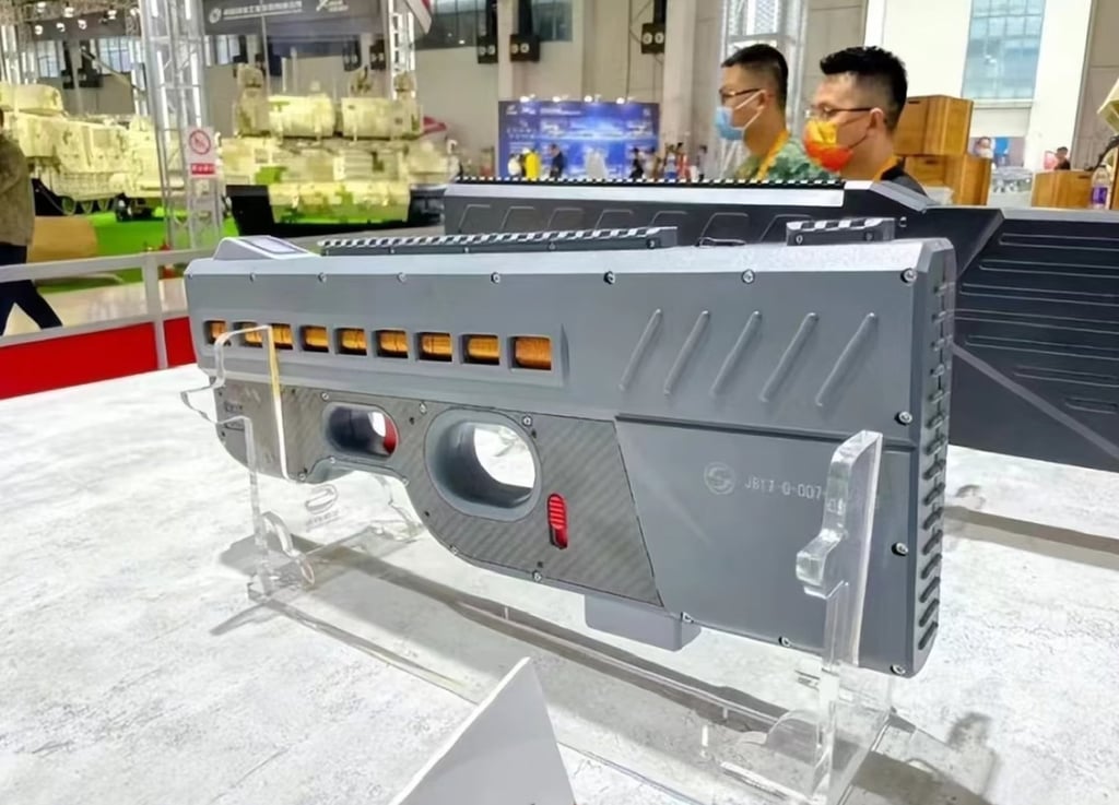 The technology was originally unveiled in 2023 and developed as a non-lethal weapon to be used in riot control. Photo: CCTV